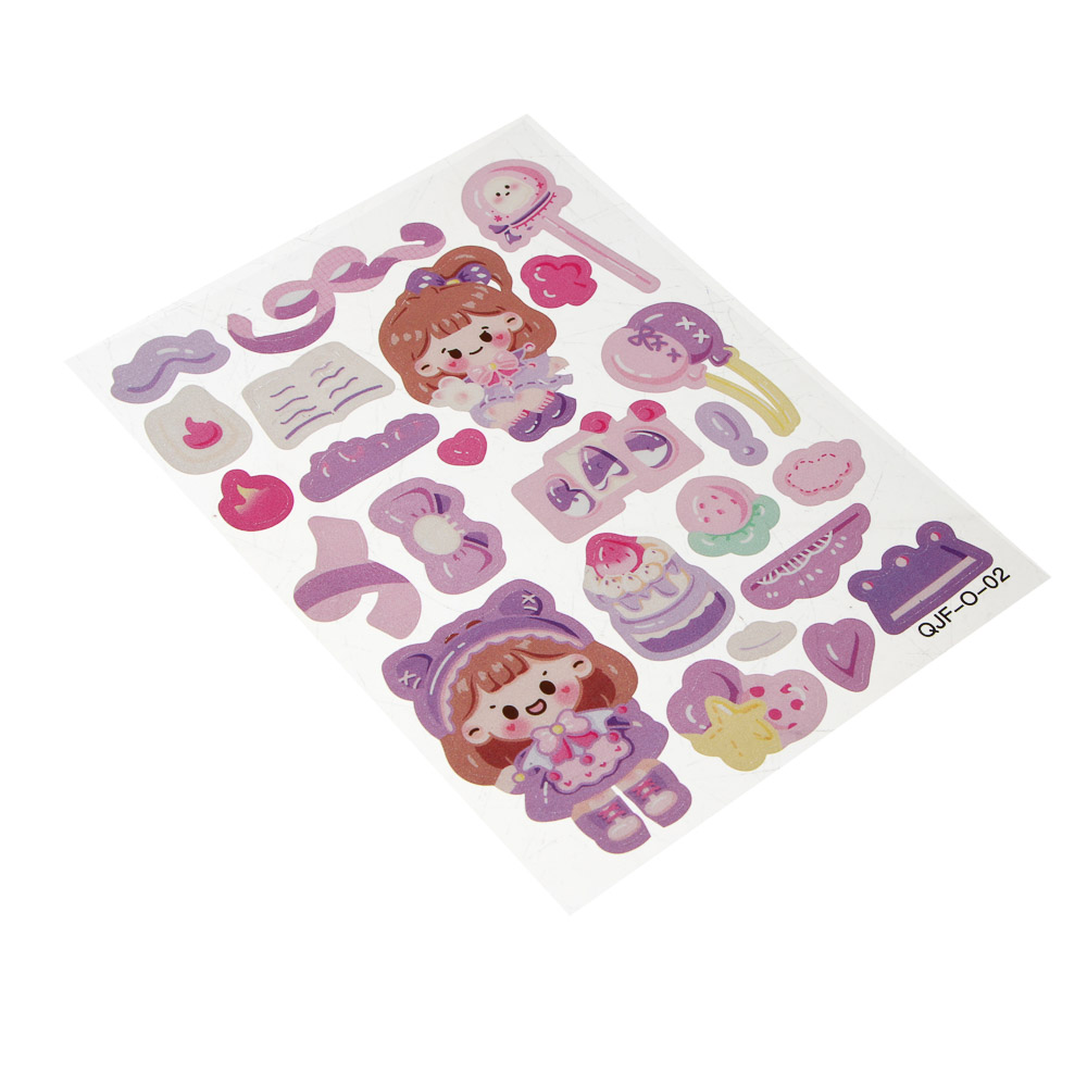 Набор для творчества "Брелок с наклейками", 11,9х9,2х3,6см, акрил, PET, 5 дизайнов, арт.№ 283-243