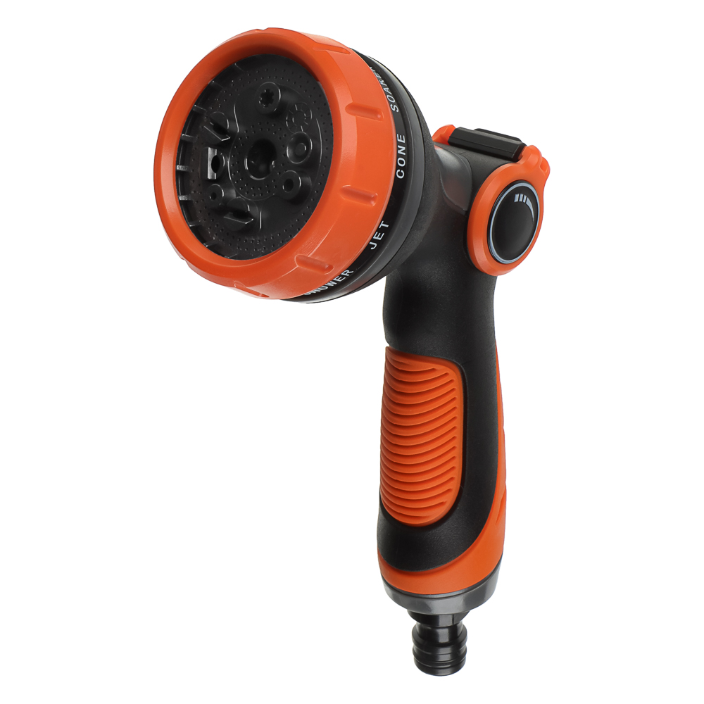 INBLOOM Пистолет садовый для полива 10 режимов, регулятор напора, ABS, TPR, арт.№ 161-028