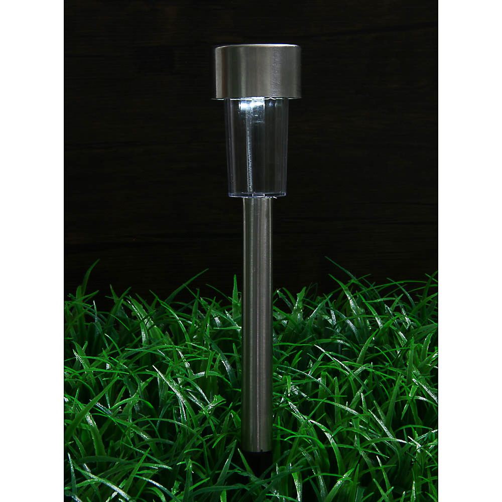 Фонарь на солнечной батарее 30х4,7 см INBLOOM, 1 LED, цвет свечения белый, 1.2V 40mAh Ni-MH, пластик, нержавеющая сталь, арт.№ 475-340