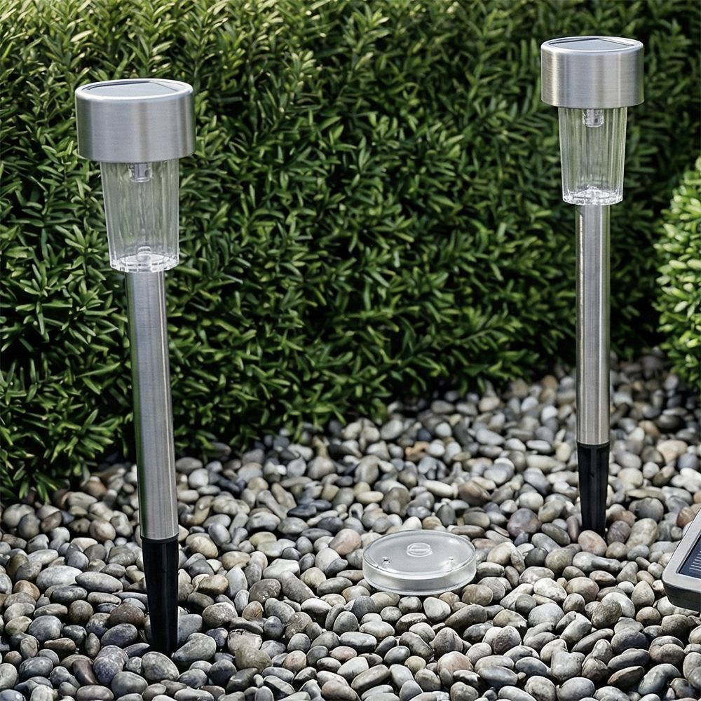 Фонарь на солнечной батарее 30х4,7 см INBLOOM, 1 LED, цвет свечения белый, 1.2V 40mAh Ni-MH, пластик, нержавеющая сталь, арт.№ 475-340