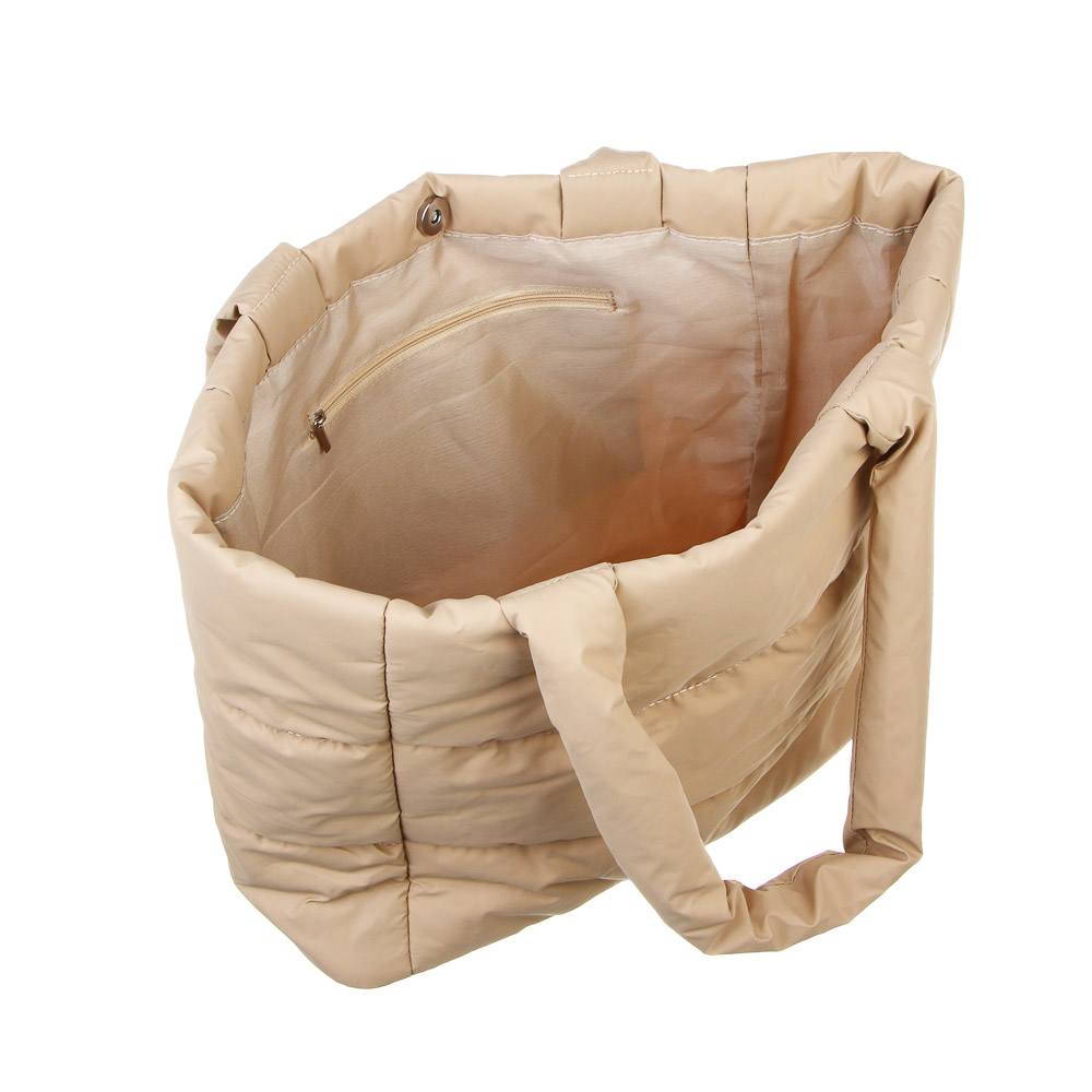 ЮL Пафф Сумка шоппер повседневная стеганая, 40x28x13 см, полиэстер, 2-3 цвета, арт.№ 337-220