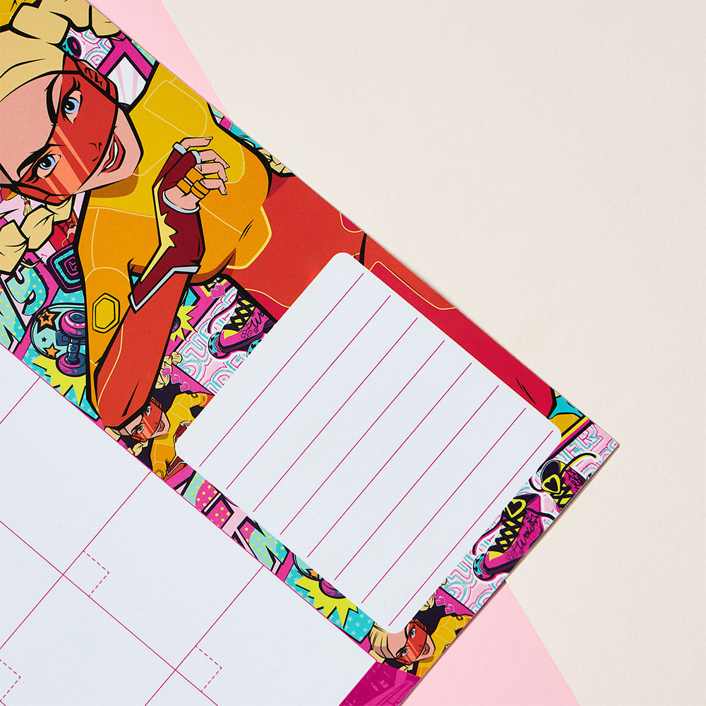 BY Русские Супергерои Маркерная доска - планировщик, гибкая, магнитная, 30х40см, ПЭТ, маркер, "Заря", арт.№ 801-021