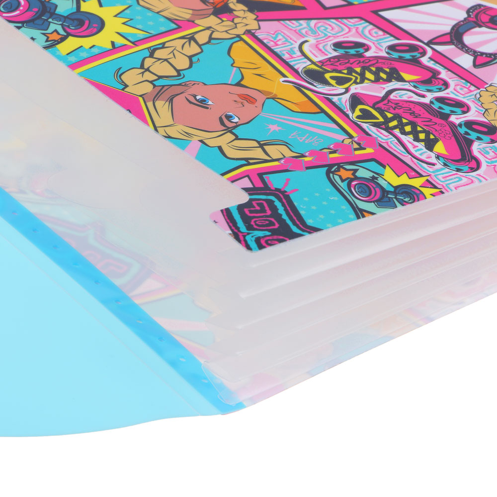 Папка-портфель BY Русские Супергерои "Заря" 32,8x24,8см, д/A4, 6отд., расшир., резинка, пл.0,6мм, арт.№ 801-023