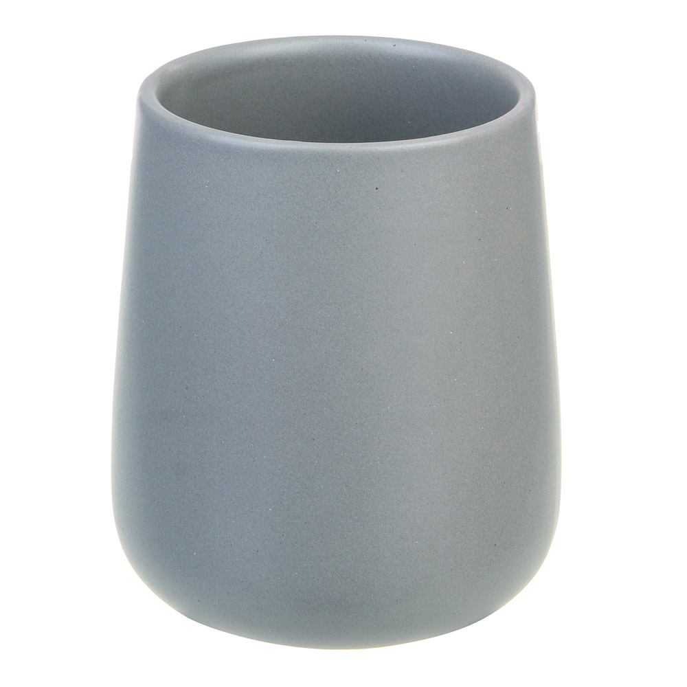 VETTA Стакан для ванной комнаты, 400 мл, 10,4x9x9 см, керамика, "Космос", серый, арт.№ 478-255