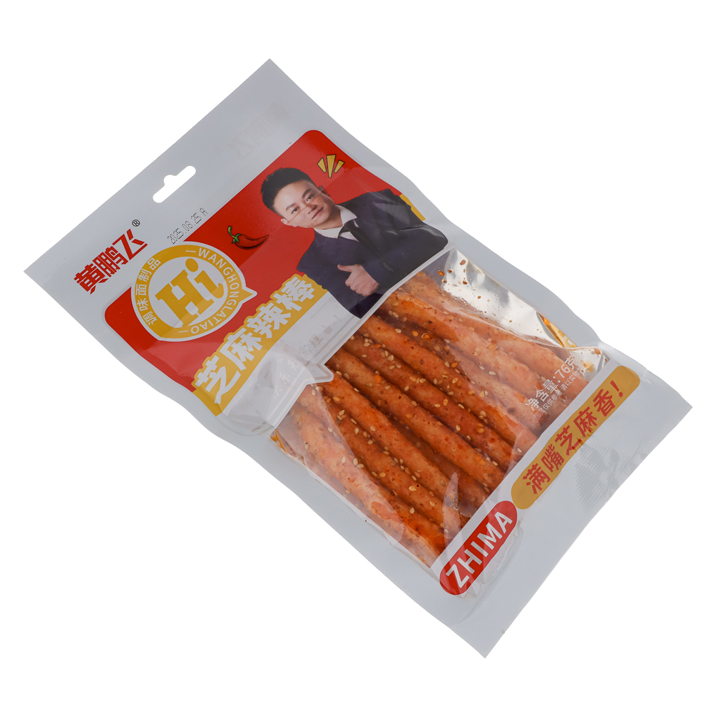 Закуска снековая со вкусом острых колбасок с кунжутом ZHIMA 76гр, арт.№ 347-498