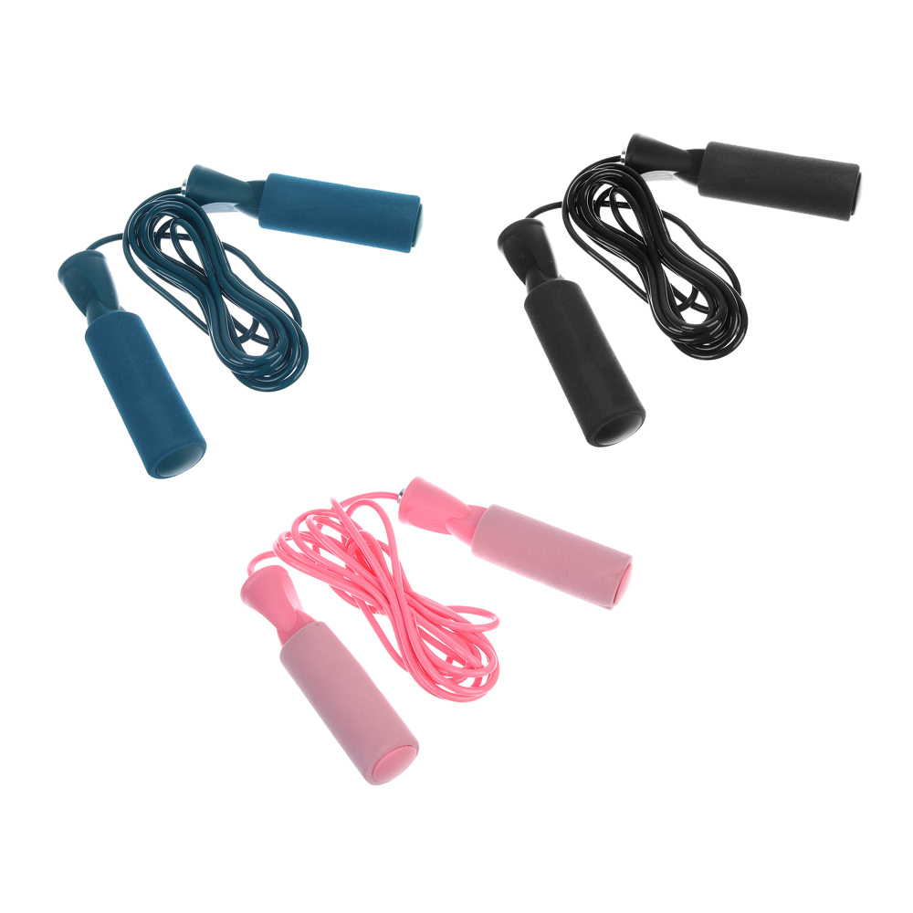 Скакалка тм BY SPORT, 2,8м, d4,2мм, 608Z, PVC, PP, NBR, 3 цвета, арт.№ 190-033