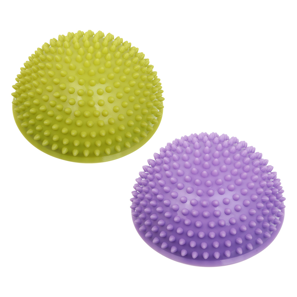 Полусфера массажная тм BY SPORT, 16x8см, пластик, 2 цвета, арт.№ 192-134