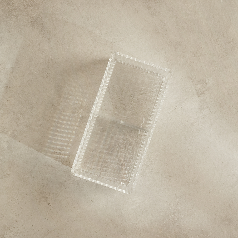 VETTA Органайзер для косметики универсальный CRYSTAL, полистирол, 16,5x8,5x5,3 см, 2 отдела, арт.№ 463-322