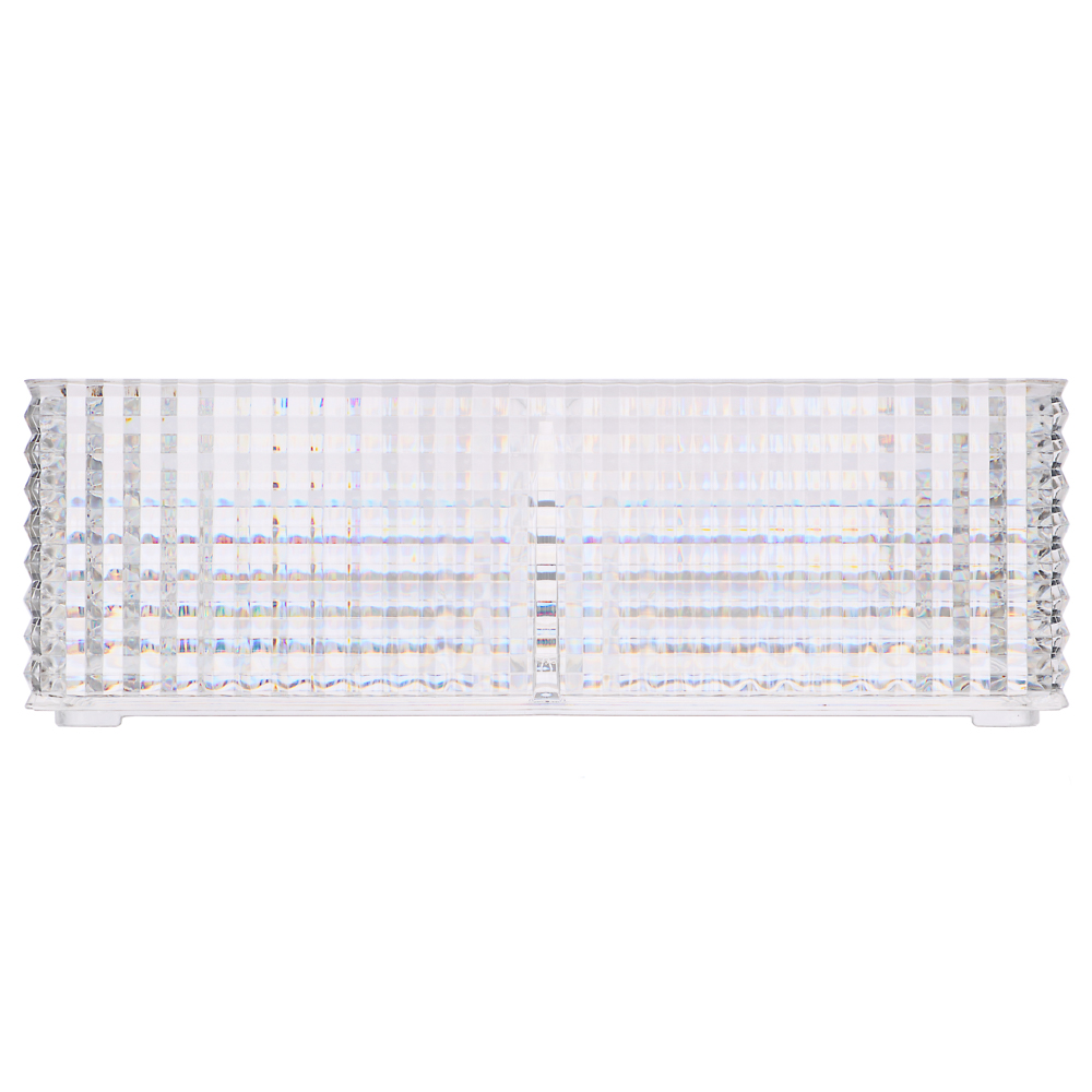 VETTA Органайзер для косметики универсальный CRYSTAL, полистирол, 16,5x8,5x5,3 см, 2 отдела, арт.№ 463-322