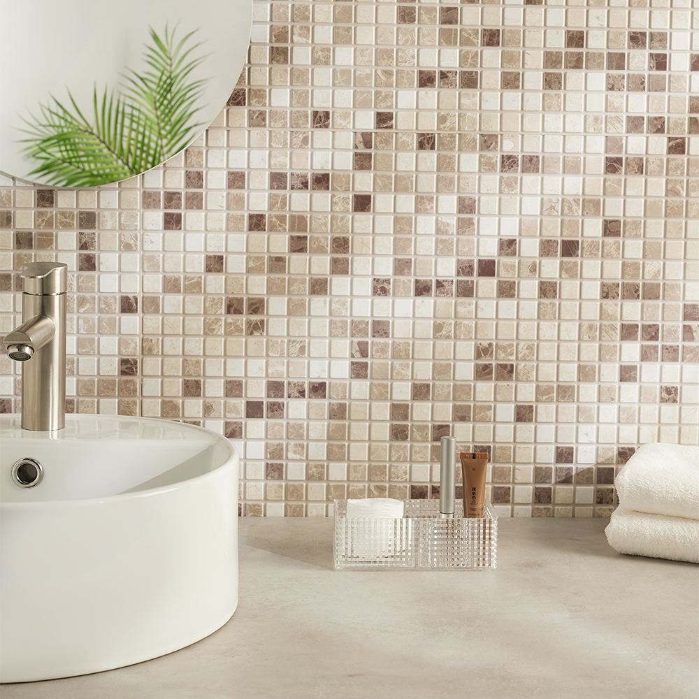 VETTA Органайзер для косметики универсальный CRYSTAL, полистирол, 16,5x8,5x5,3 см, 2 отдела, арт.№ 463-322