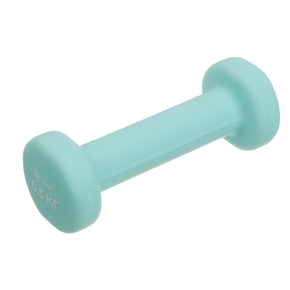 Гантель с неопреновым покрытием 0,5кг (+-100гр) тм BY SPORT, металл, арт.№ 089-035