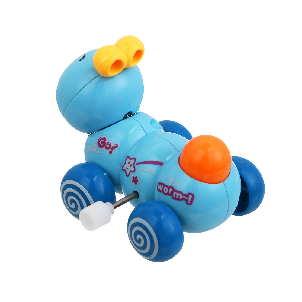 Заводная игрушка "Гусеничка", ABS, 5,3х7,1х5,7см, 4 дизайна, арт.№ 258-104