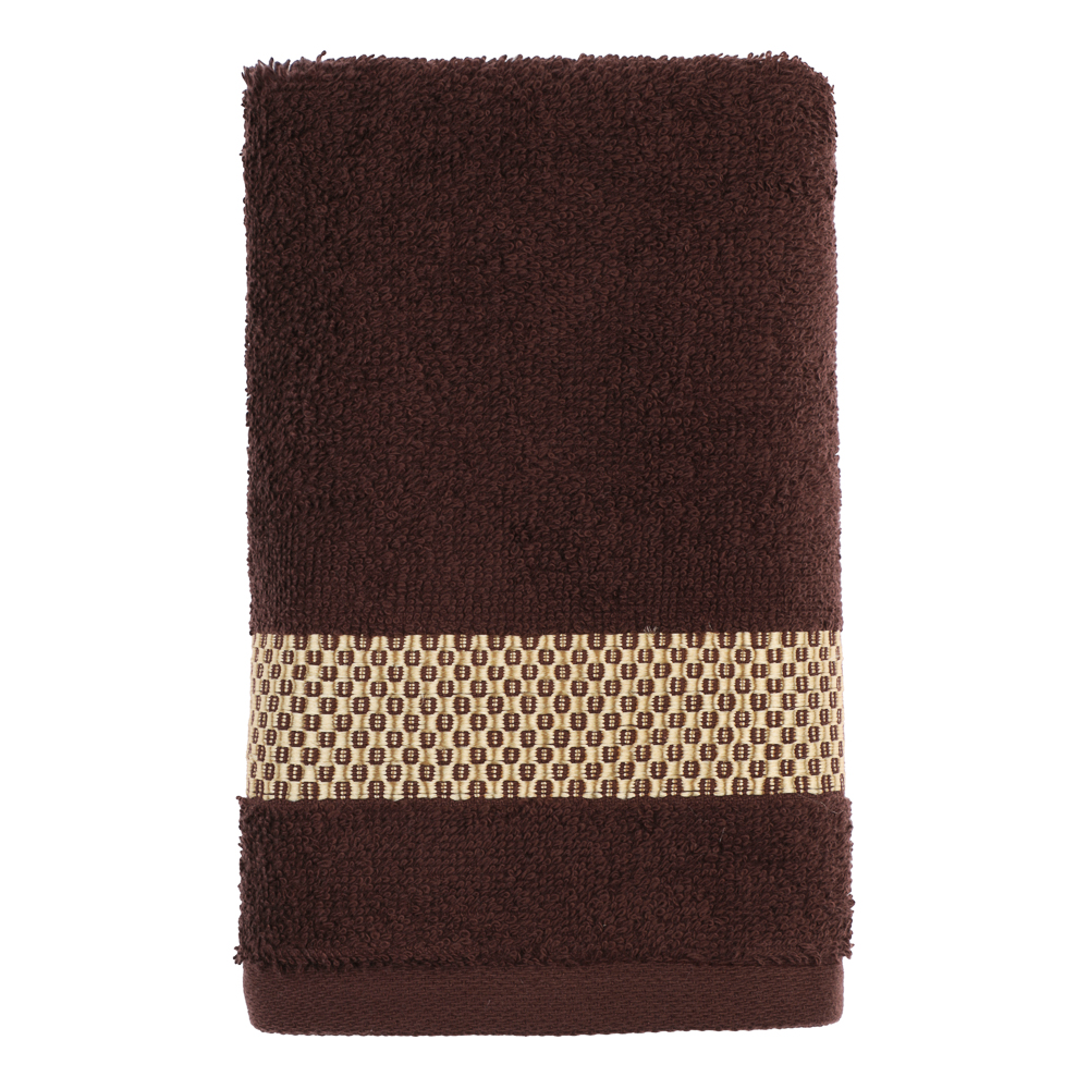 Полотенце махровое 30х50 см PROVANCE Кантри, 100% хлопок, 450 г/м2, коричневый, арт.№ 484-173