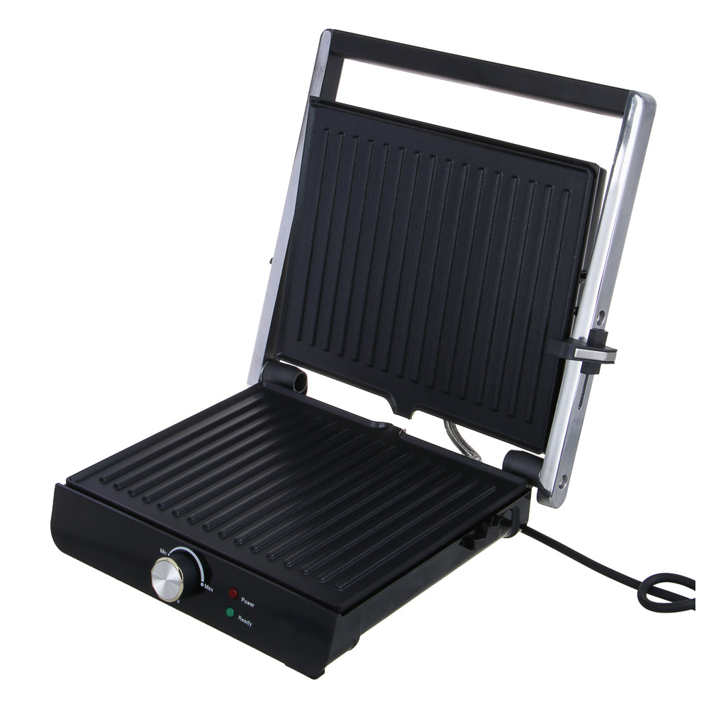 LEBEN Гриль электрический, 180 град., пластины, 2000 Вт, регулировка температуры, арт.№ 288-027