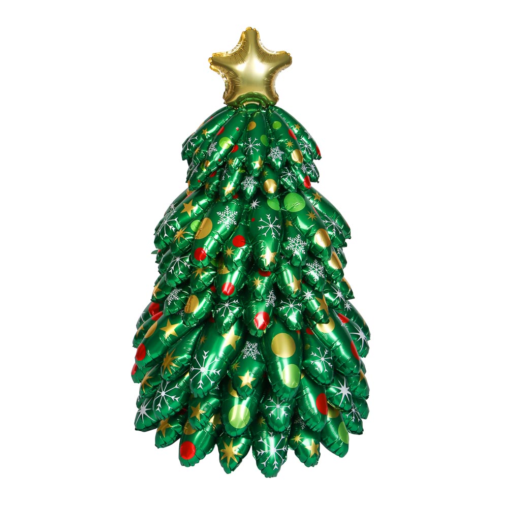 Шар воздушный фольгированный тм  Fntastic "Елка", 132 см, арт.№ 518-285