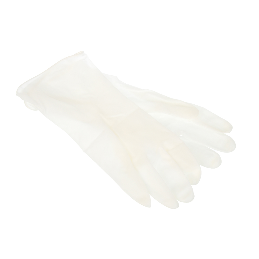 Перчатки хозяйственные ультра-прочные, тм VETTA, размер M, ПВХ 55 гр, белый цвет, арт.№ 447-068