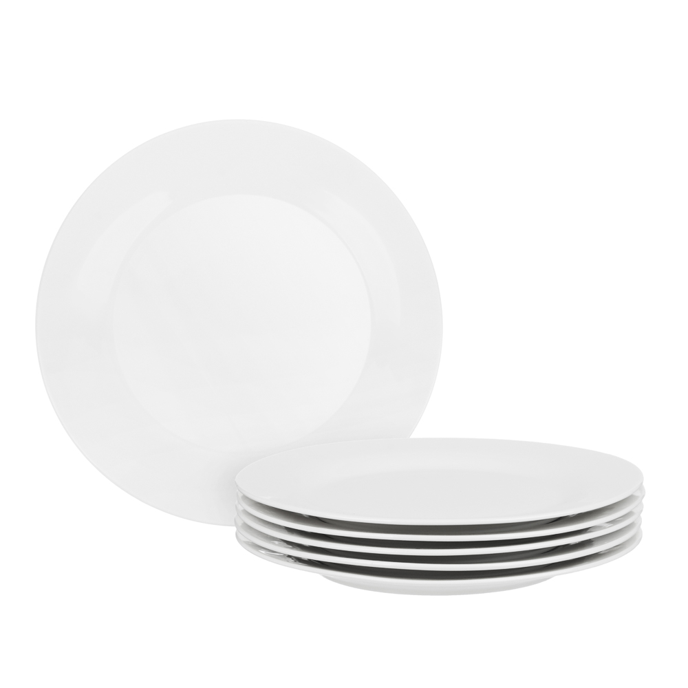 Набор столовой посуды 18 предметов MILLIMI Сонет, 6 тарелок 26 см, 6 тарелок 22 см, 6 салатников 15 см, фарфор, арт.№ 816-037