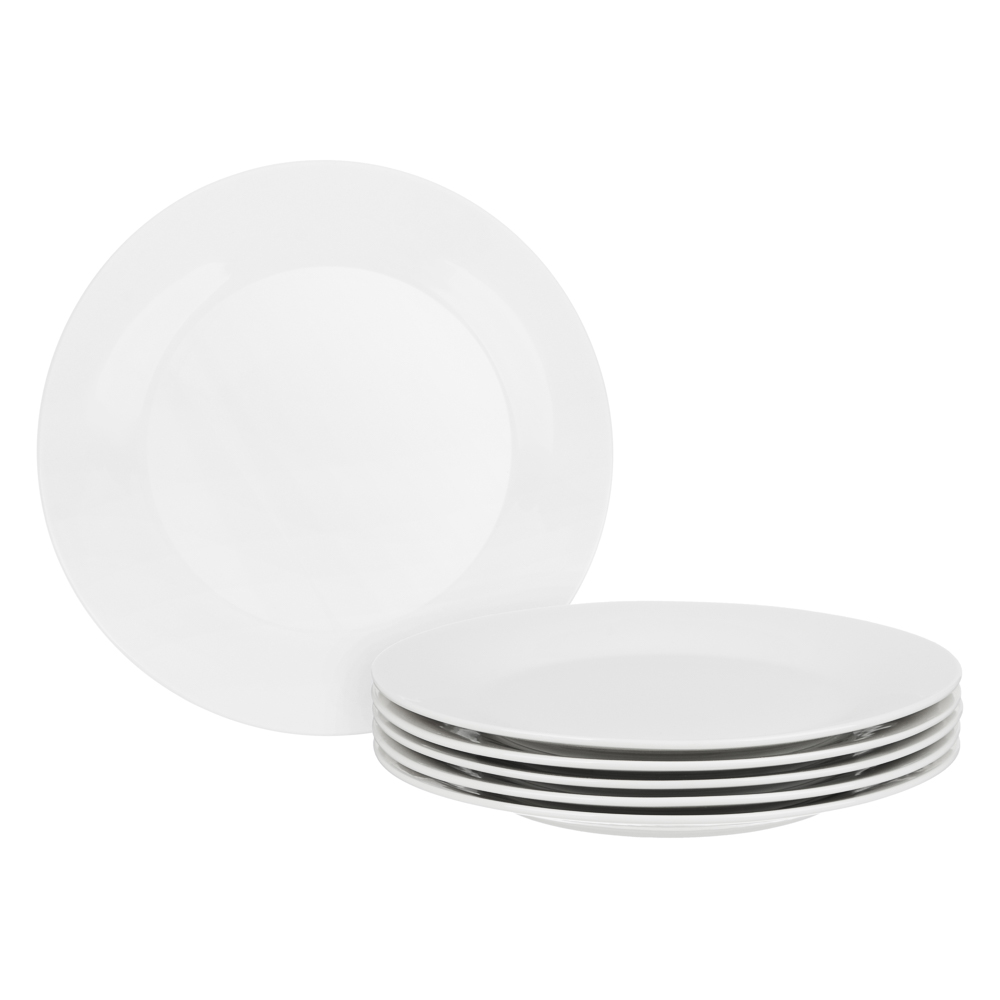 Набор столовой посуды 18 предметов MILLIMI Сонет, 6 тарелок 26 см, 6 тарелок 22 см, 6 салатников 15 см, фарфор, арт.№ 816-037