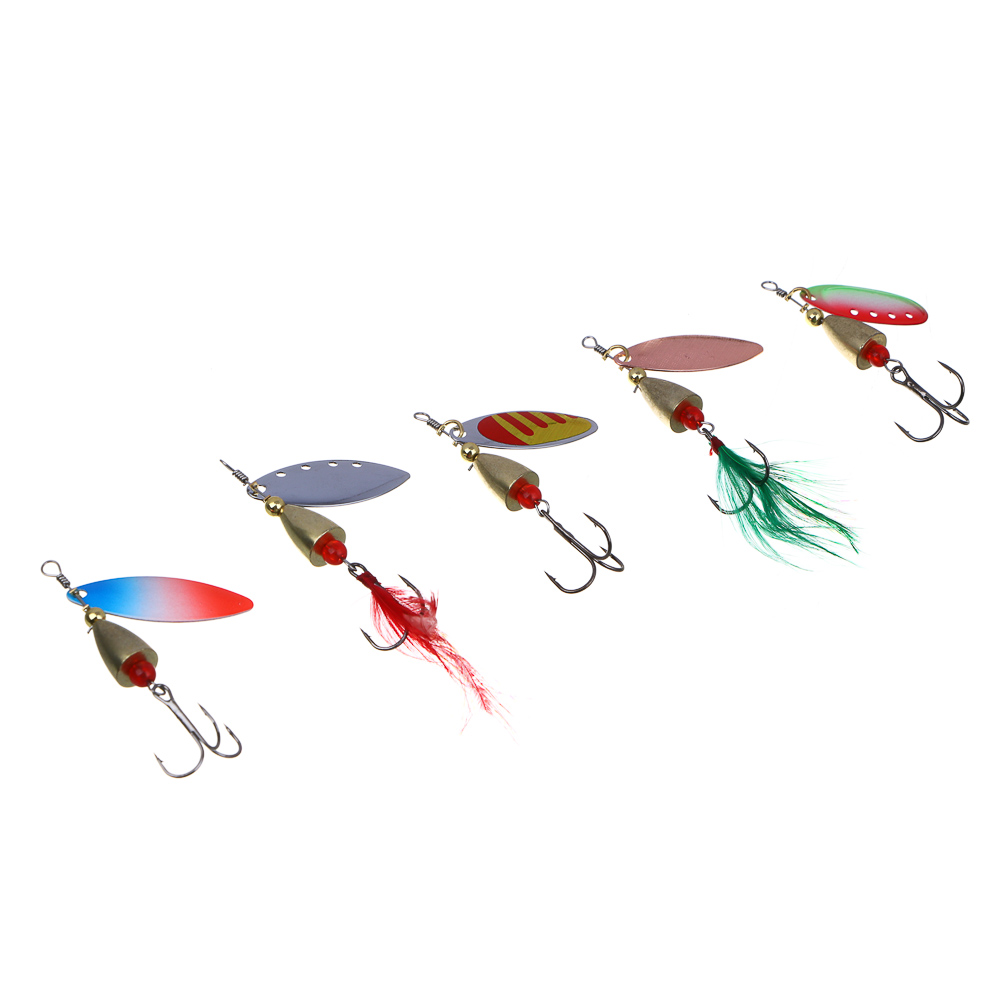 AZOR FISHING Набор вращающихся блесен 10,0гр, в коробке 5шт, арт.№ 145-219