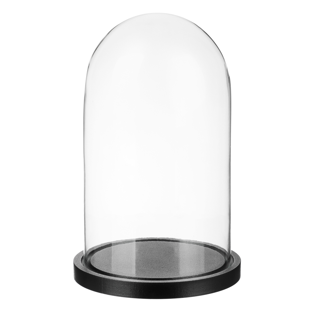 BY COLLECTION Клош стеклянный на подставке, H-25см, D-16,5см, арт.№ 877-654