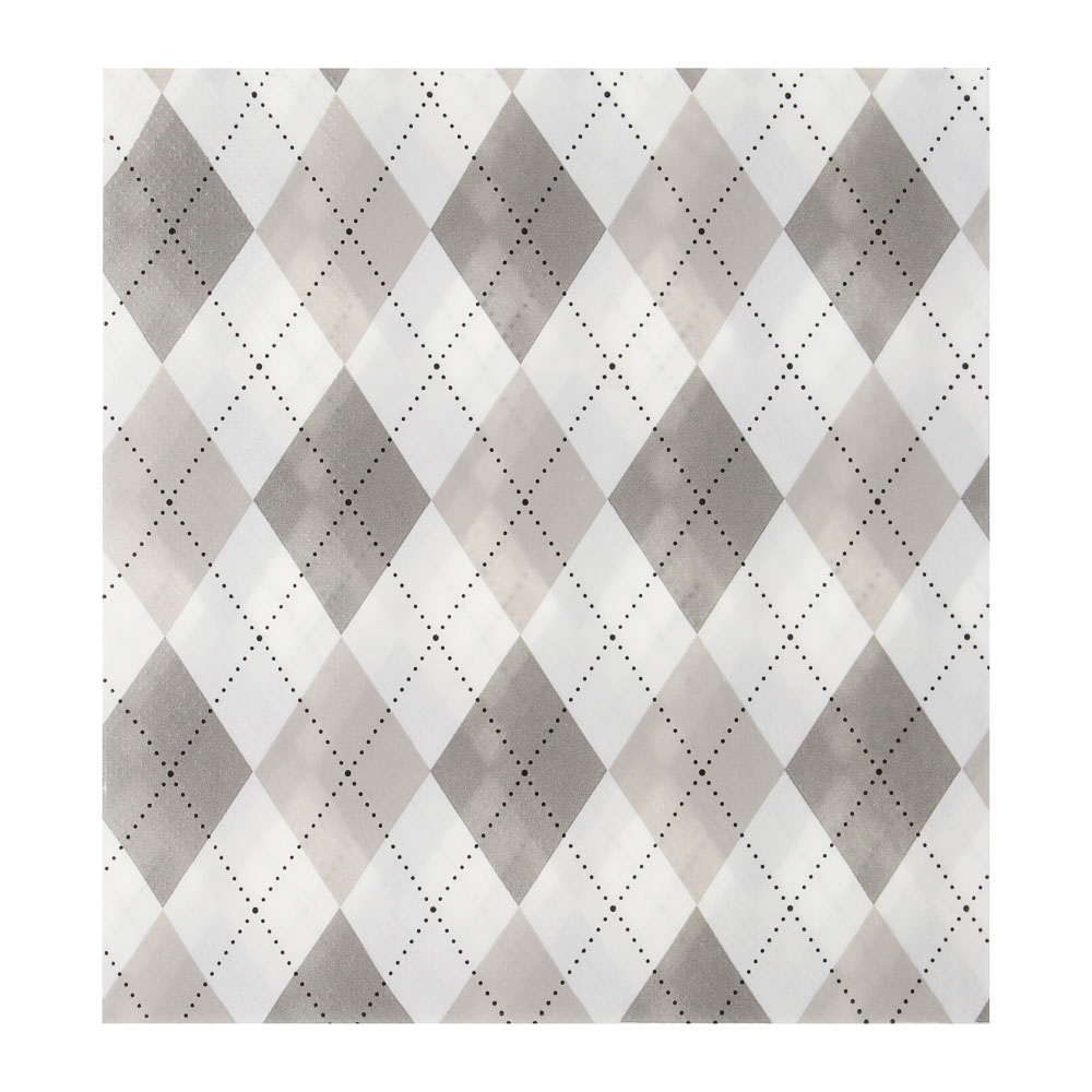 Набор салфеток бумажных, 33x33 см, 12 шт, диз.1, арт.№ 530-462