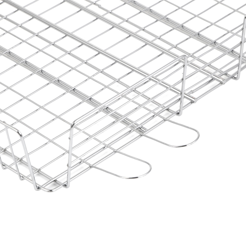 Решетка гриль хром. тм GRILLBOOM, 23x29x6см, арт.№ 104-028