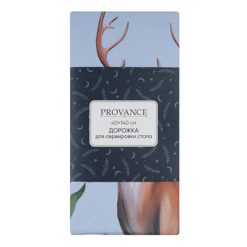 PROVANCE Нордик Дорожка текстильная для сервировки стола, 40х140см, 100% полиэстер, олень, арт.№ 492-281