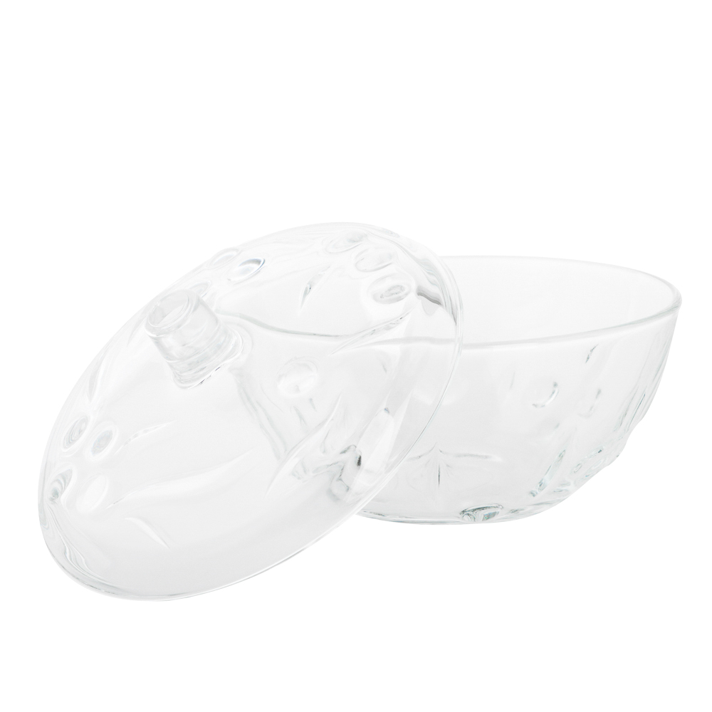 PASABAHCE Перла Сахарница с крышкой 140мм 500мл, стекло, арт.№ 877-780