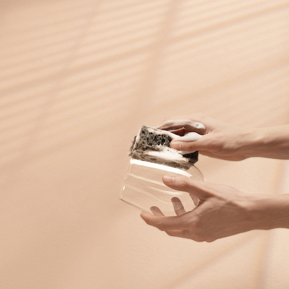 Набор губок для мытья посуды "Гармония черного" 9,8x6,6x3,0см, 10шт, арт.№ 441-268