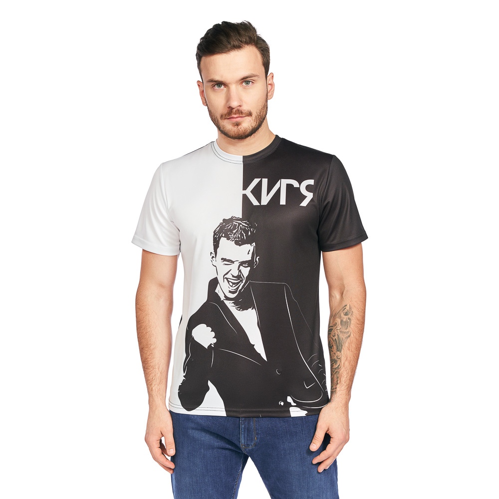 Футболка спортивная для взрослых "КИРЯ", размер L, 100% полиэстер, 4 дизайна, арт.№ 006-009