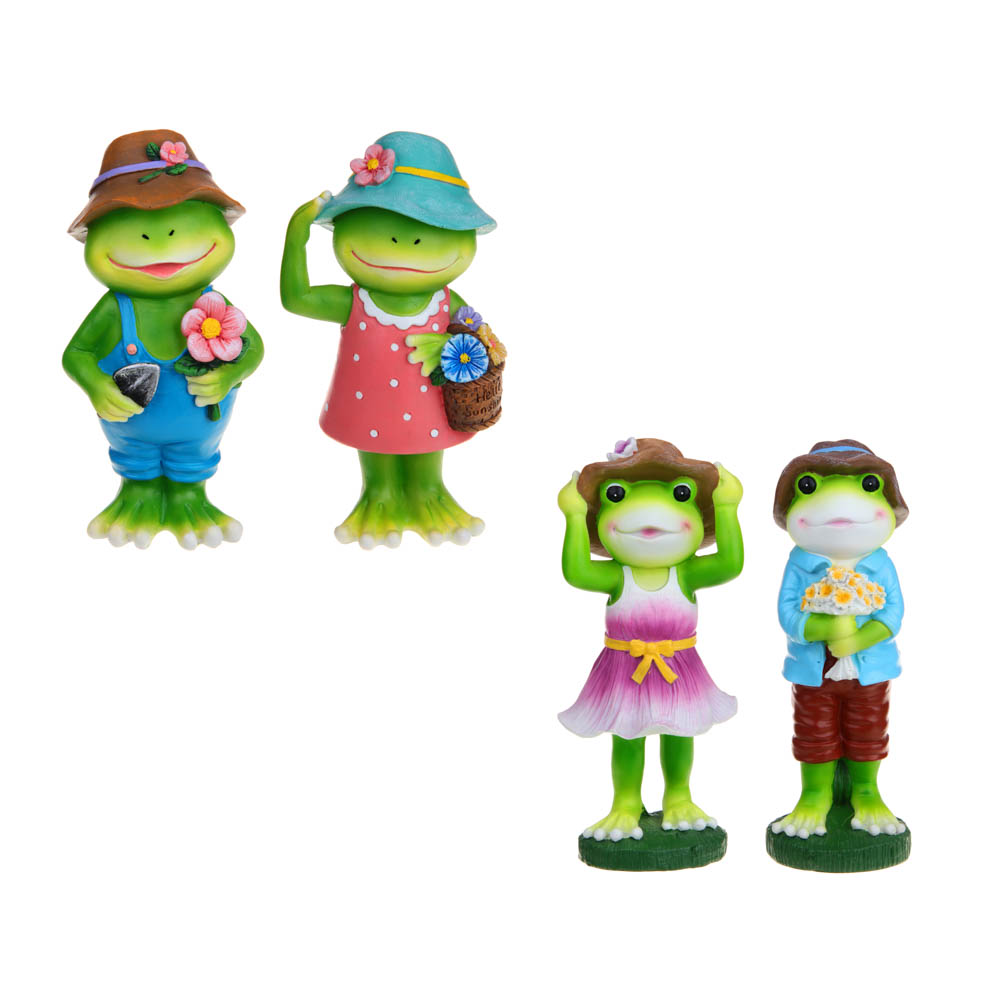 INBLOOM Фигурка Лягушка-дачница 8.5х6х18см, полистоун, арт.№ 162-005
