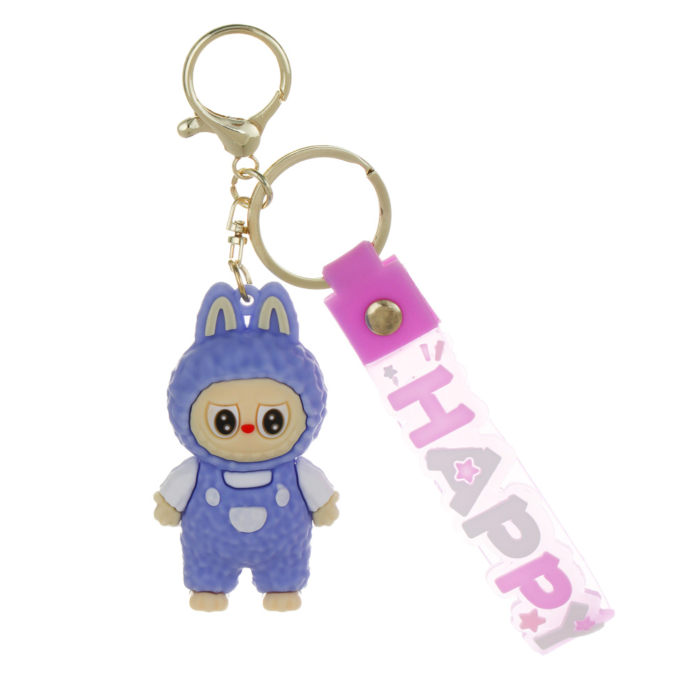 Брелок с игрушкой, 6х8 см, полипропилен, 16 дизайнов, арт.№ 295-284