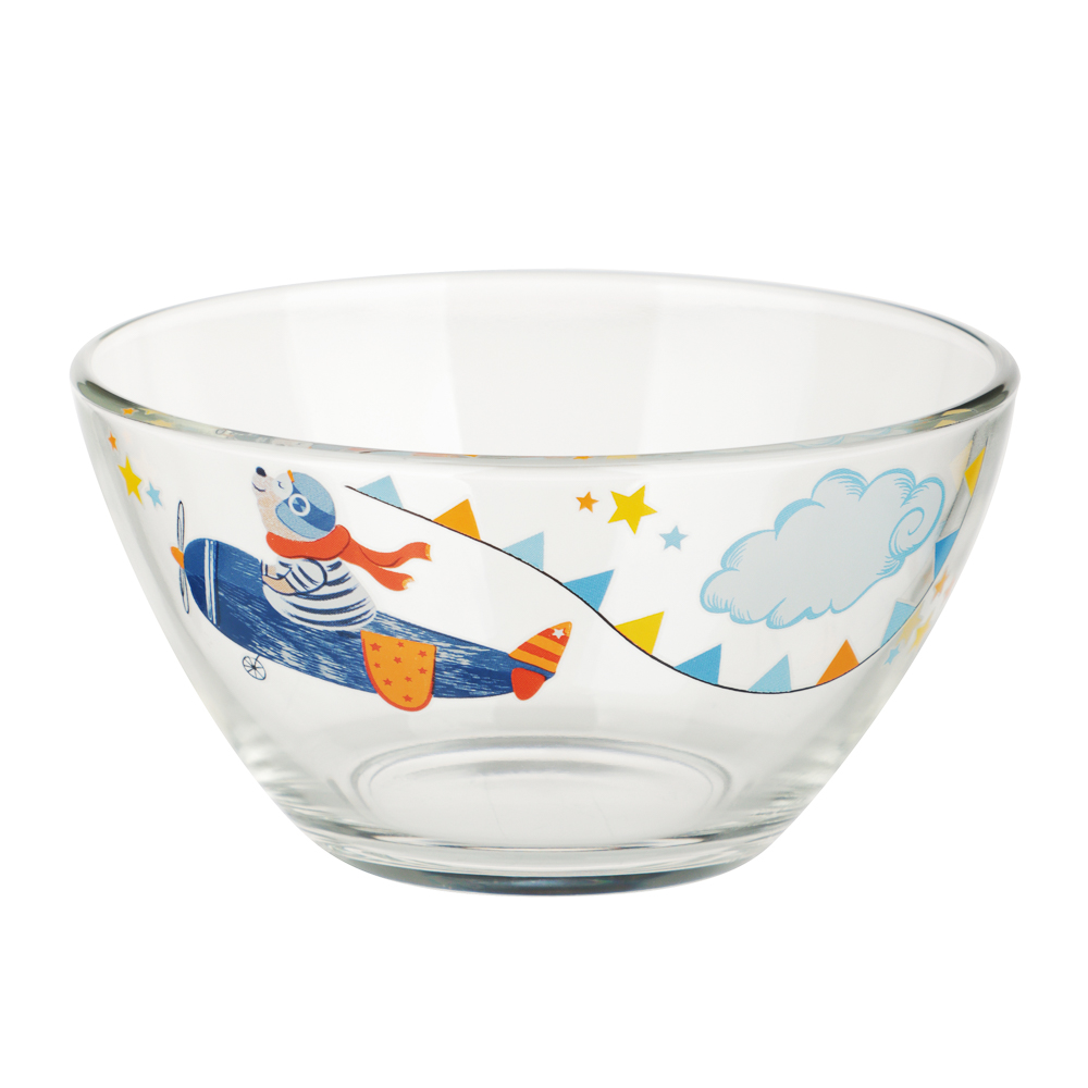 Набор для завтрака "Авиаторы", 3 предмета: кружка 200мл, салатник 12,7см (0,46л), тарелка 19,6см, арт.№ 829-229