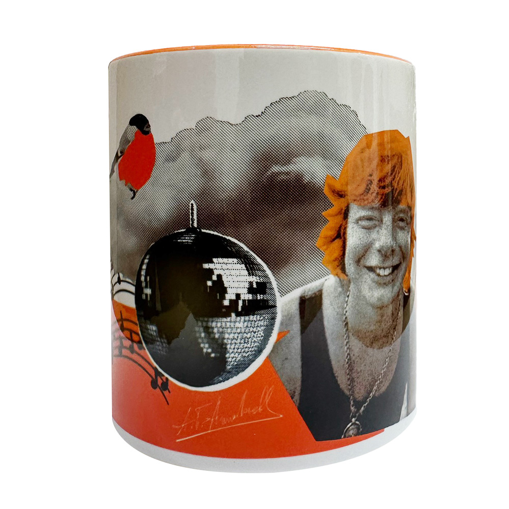 Кружка цветная внутри, керамическая, премиум с сублимацией "Рыжий" принт № 4, арт.№ 489-410