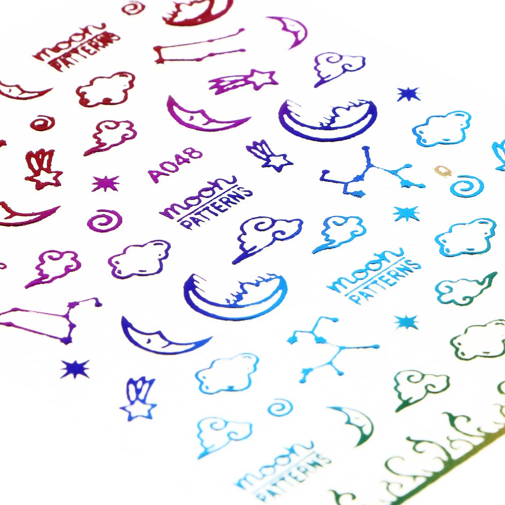 ХОББИХИТ Наклейки на ногти 5D, ПЭТ, бумага, 9х7 см, 10 дизайнов, арт.№ 283-133