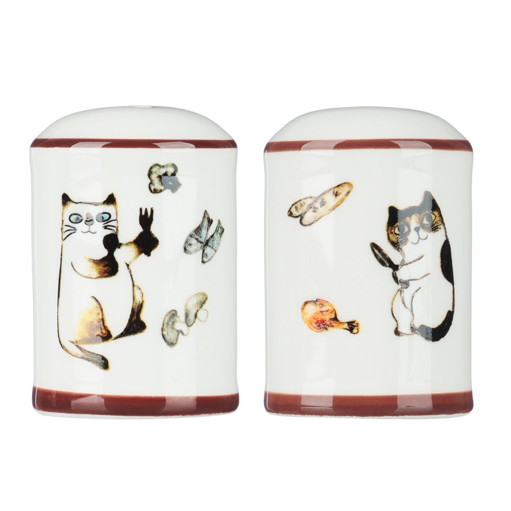 Набор для специй 4,5х4,5х7см, тм MILLIMI Котовасия, керамика, арт.№ 824-301