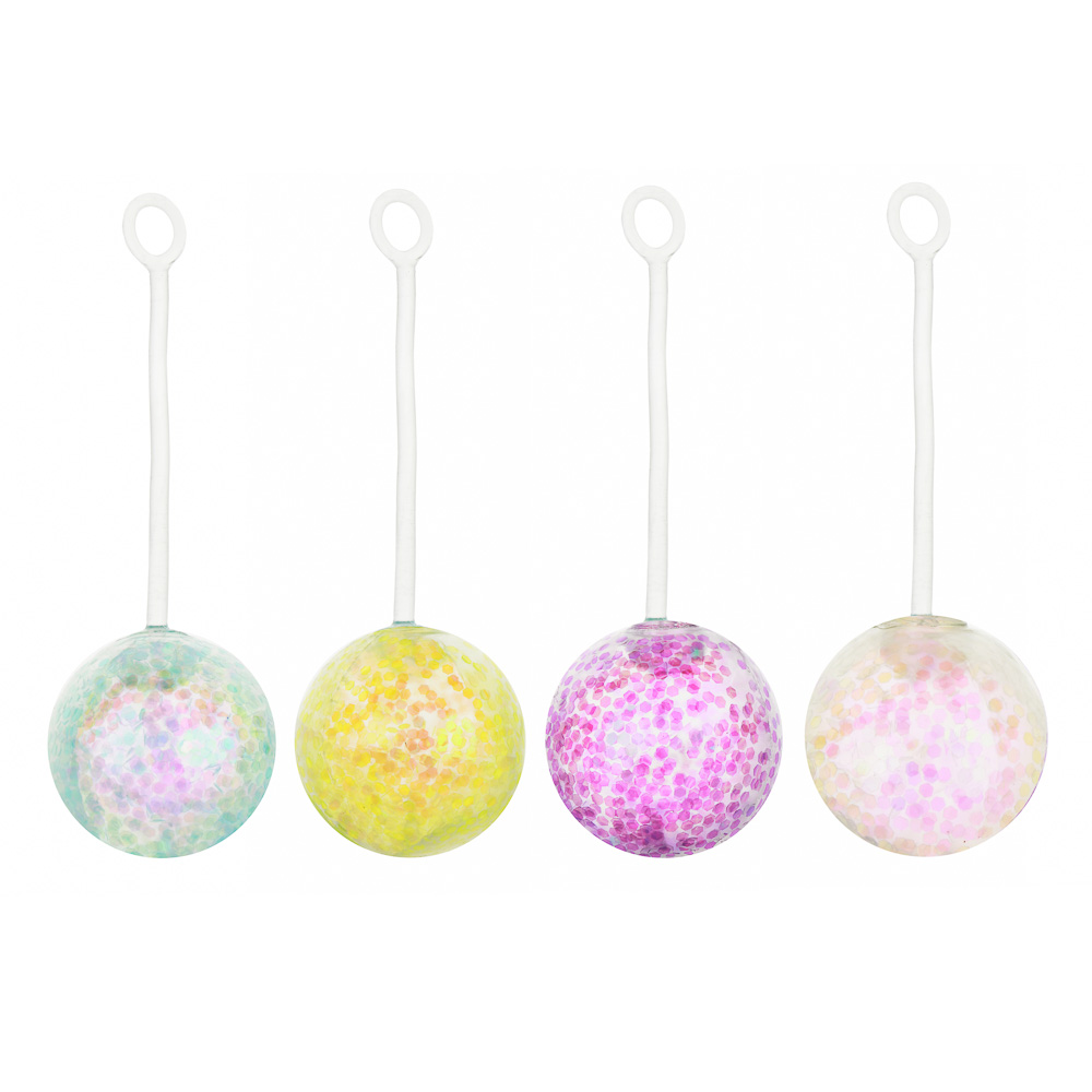 BY Игрушка антистресс блестящий шар "Русские Супергерои", TPR, РР, d=6см, 21х14см; 4 цвета, арт.№ 295-236