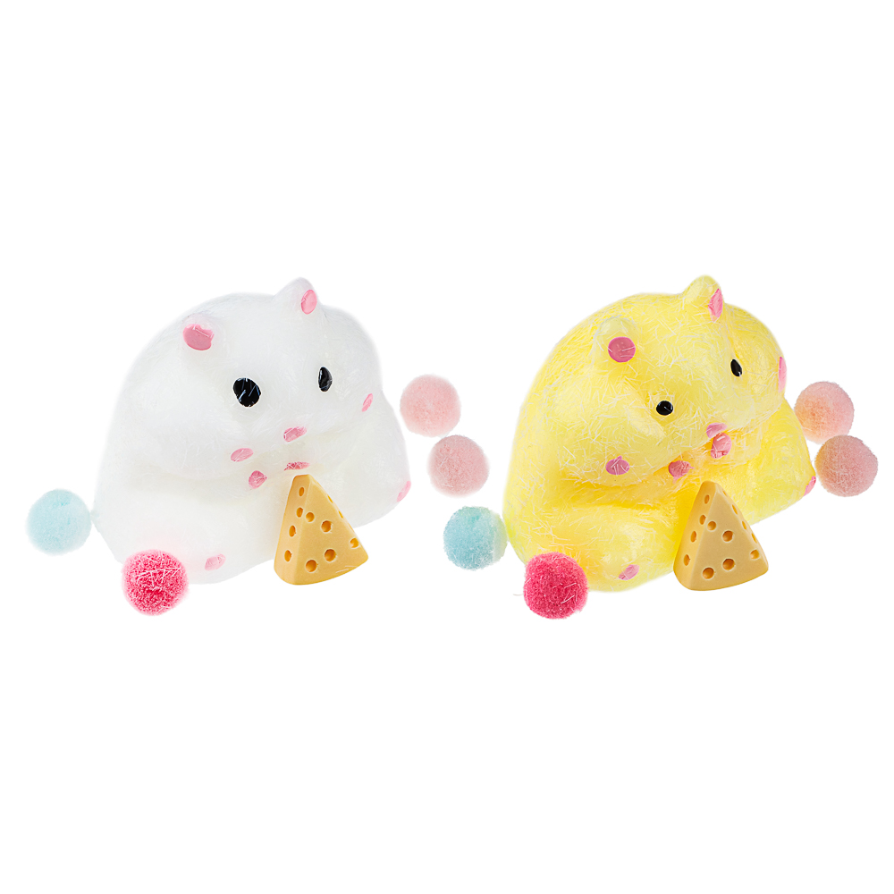 Игрушка Сквиш антистресс "Хомячок", TPR, 14х13х4см, 2 дизайна, арт.№ 297-142