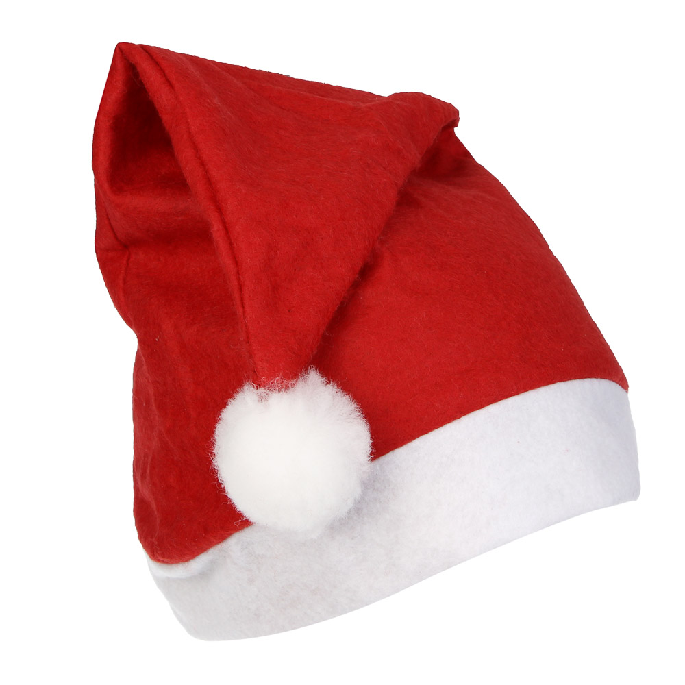 СНОУ БУМ Колпак новогодний, 28x36см, полиэстер, красный, арт.№ 388-076