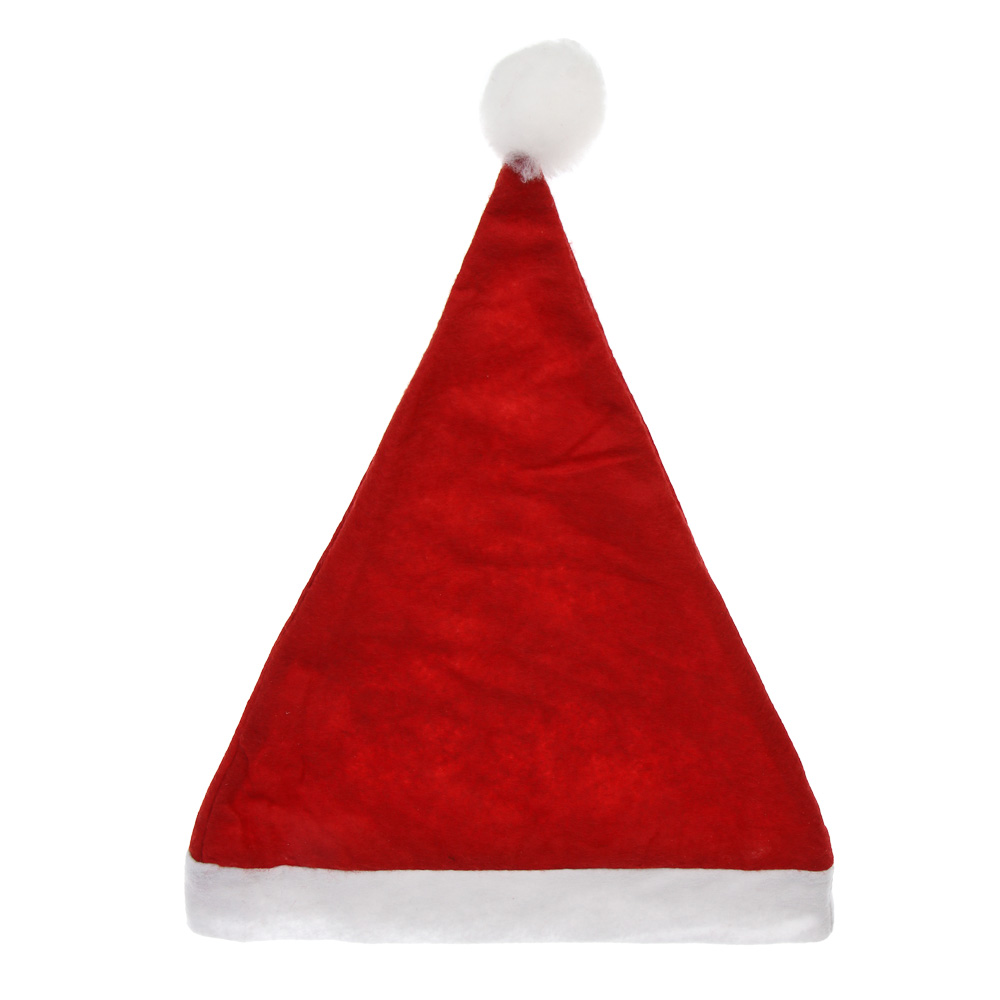 СНОУ БУМ Колпак новогодний, 28x36см, полиэстер, красный, арт.№ 388-076