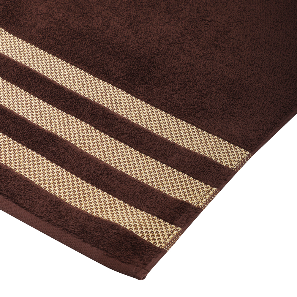 Полотенце махровое 70х130 см PROVANCE Кантри, 100% хлопок, 450 г/м2, коричневый, арт.№ 484-197