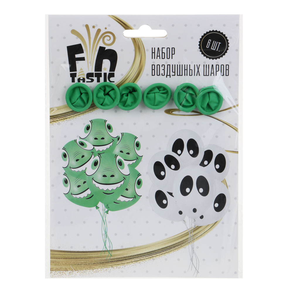 FNtastic Набор воздушных шаров, 6 шт, 12" с рисунком, 2 дизайна, арт.№ 518-049