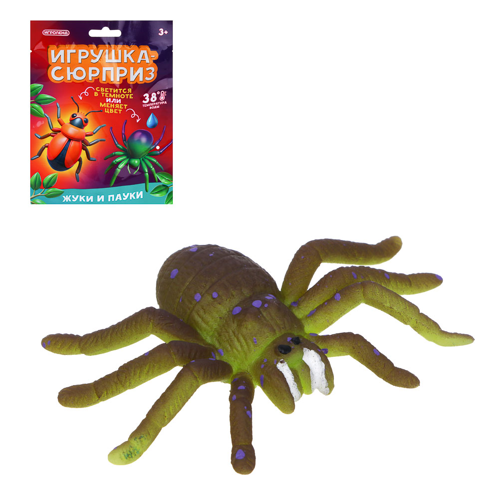 ИГРОЛЕНД Игрушка - сюрприз, меняет цвет "Жуки и пауки", микс, арт.№ 274-270