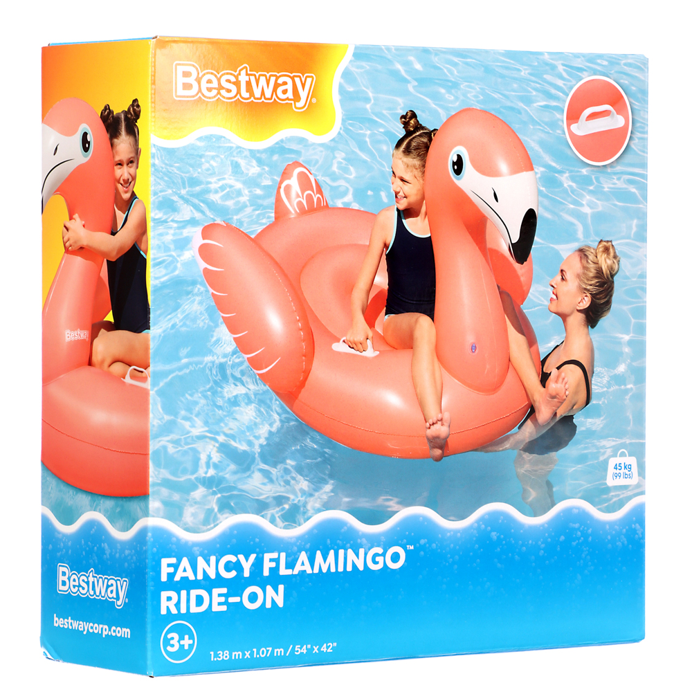 Плотик тм BESTWAY "FANCY FLAMINGO", 138x107 см, от 3 лет, 41525, арт.№ 042-057