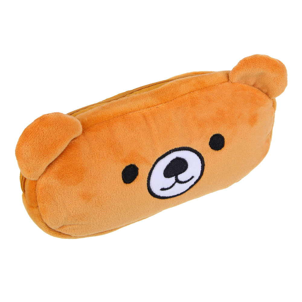 Пенал мягкий фигурный, 20х10см, полиэстер, декор, 4 дизайна, арт.№ 238-446