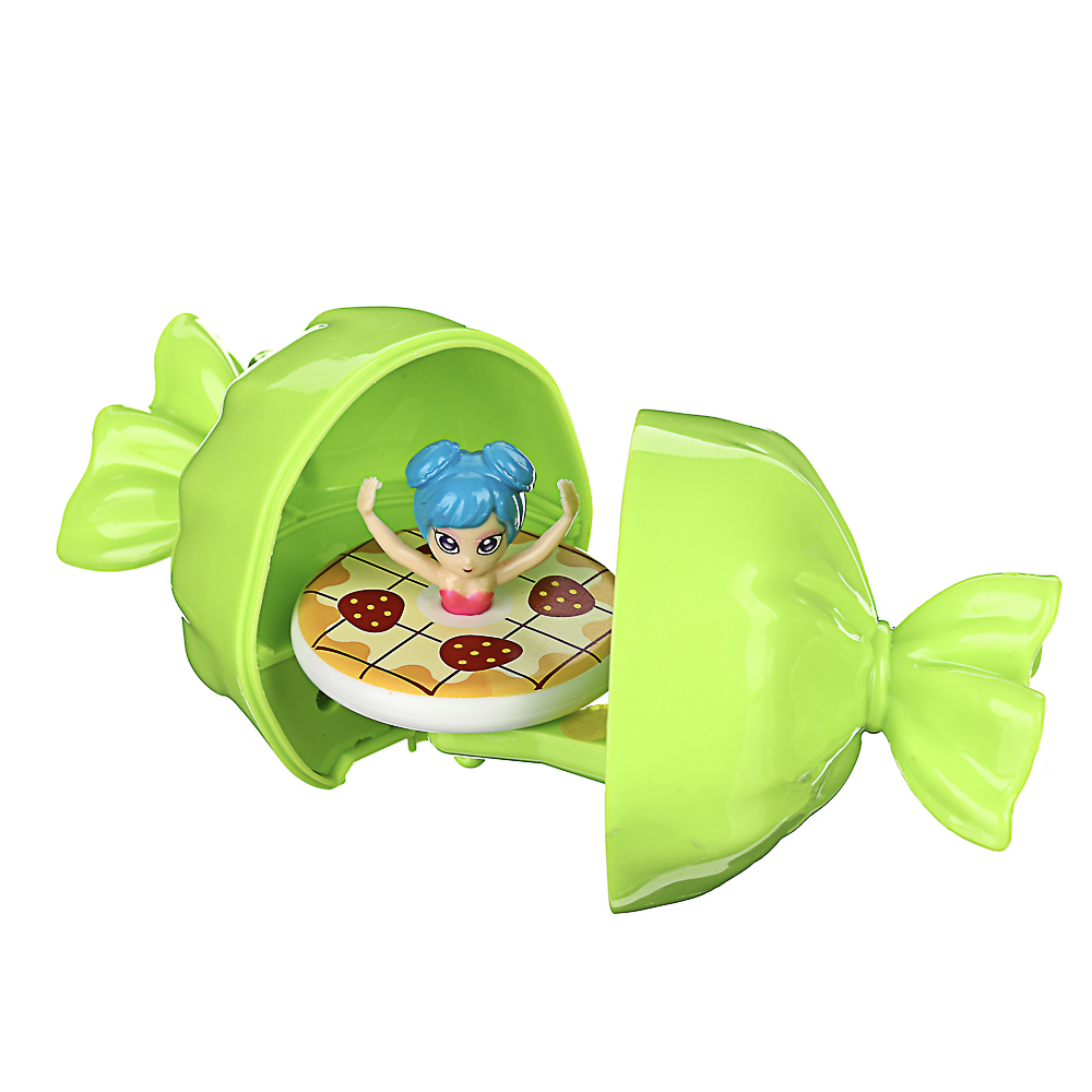 ИГРОЛЕНД Волчок девочка в шаре, ABS, 12,5х6,5х6,5см, 6 дизайнов, арт.№ 295-175