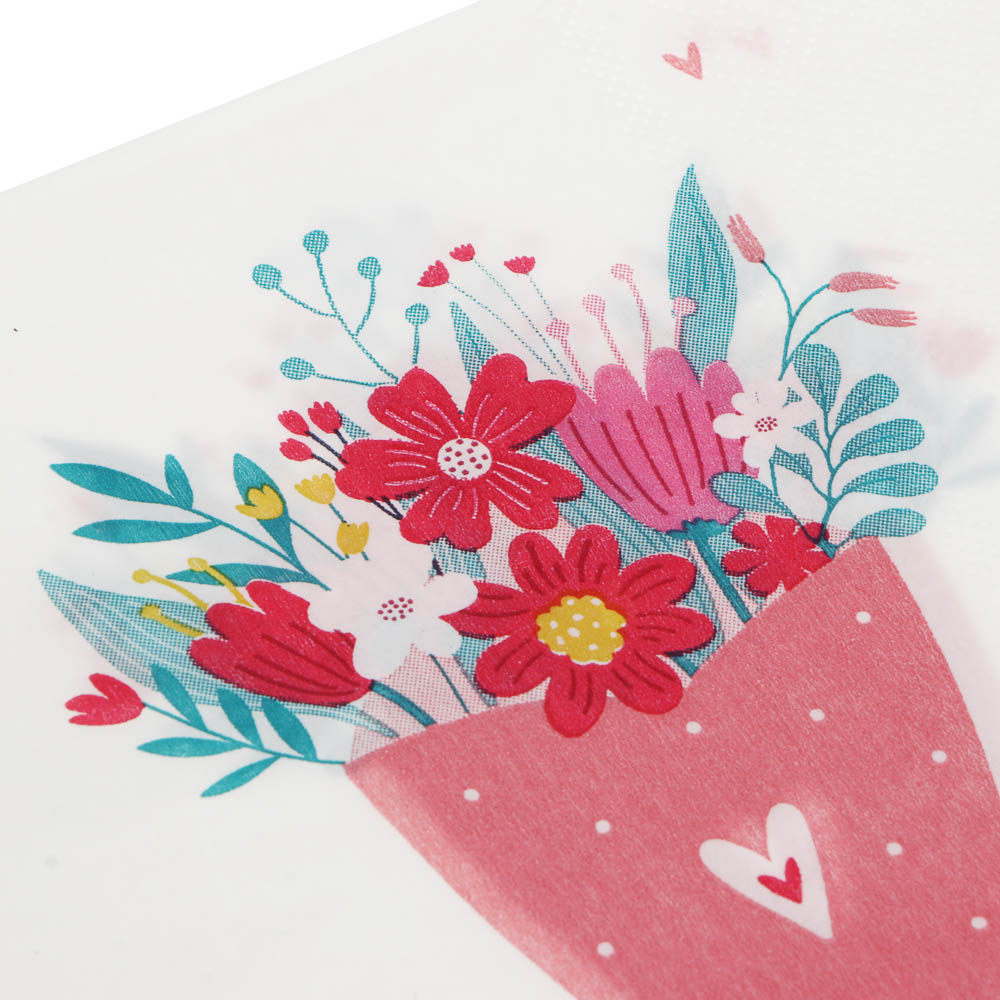 Набор салфеток бумажных "Букет", 33x33 см, 12 шт, арт.№ 530-463