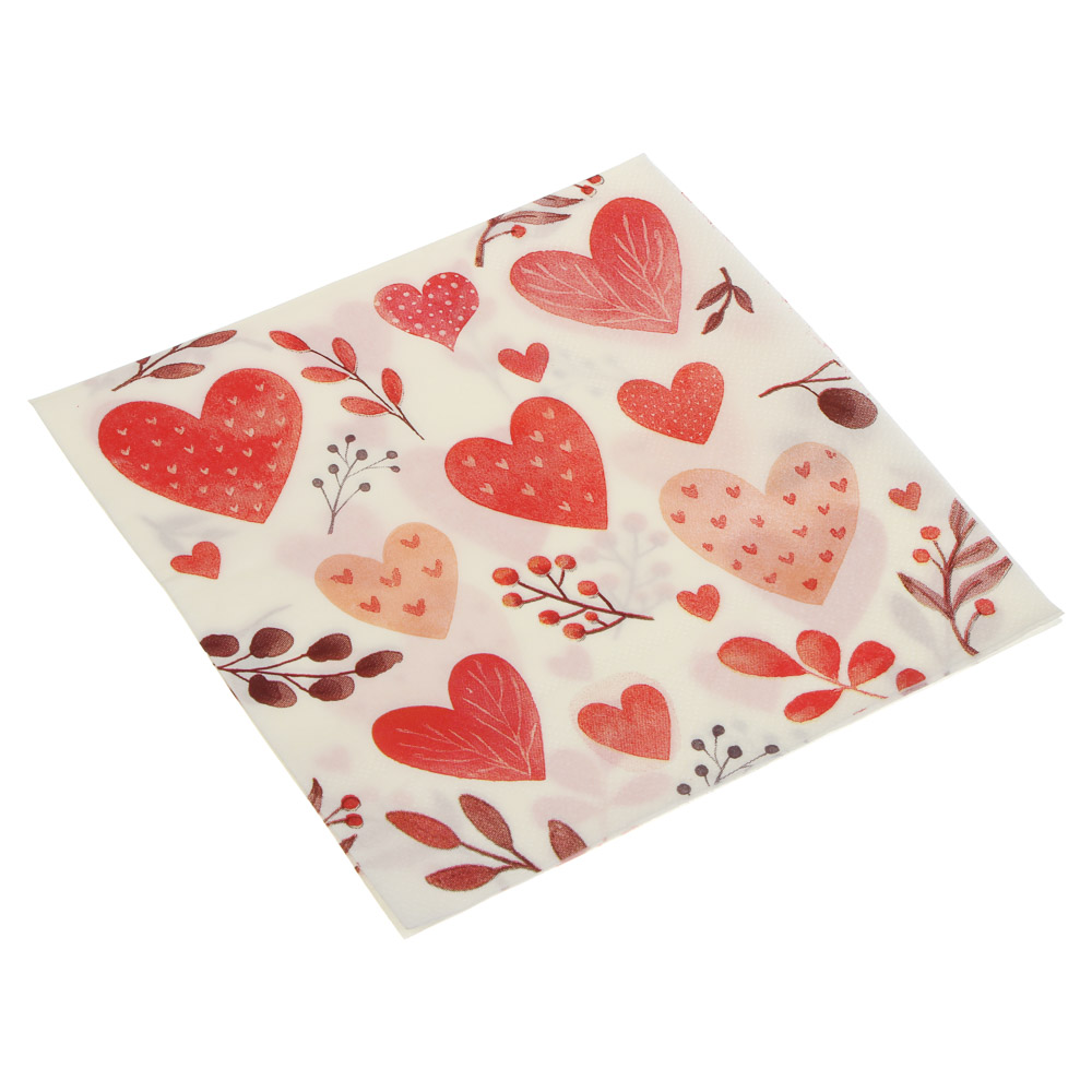 Набор салфеток бумажных, 33x33 см, 12 шт, арт.№ 530-464