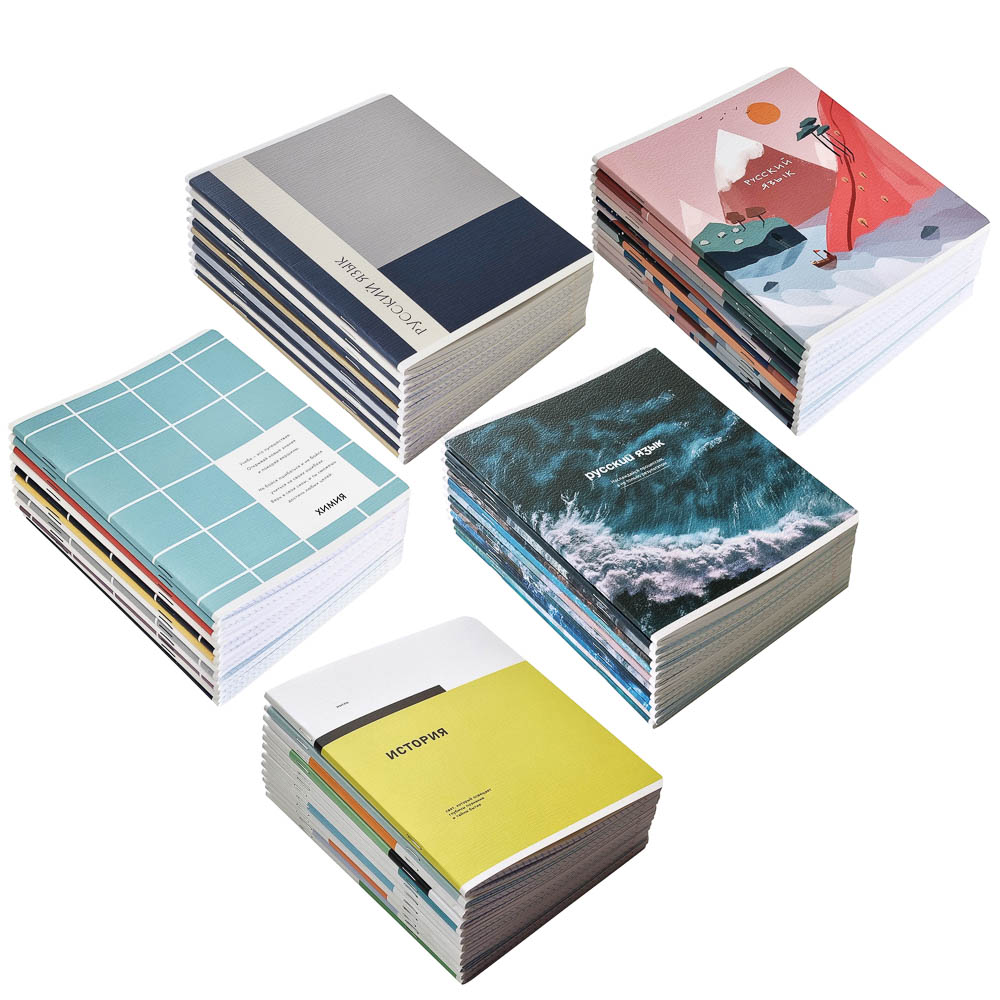 Тетрадь 48л. "Предметная" А5, БЕЛЫЕ ЛИСТЫ, обл.картон, 12 видов, справ.мат., арт.№ 578-185