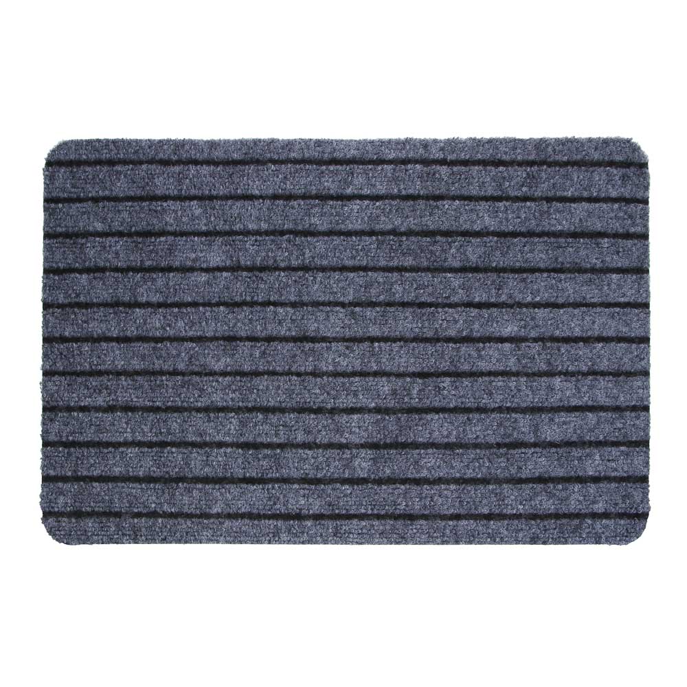 Коврик придверный тм VETTA Fiber, полиэстер, 38х58 см, 2 цвета, арт.№ 466-411